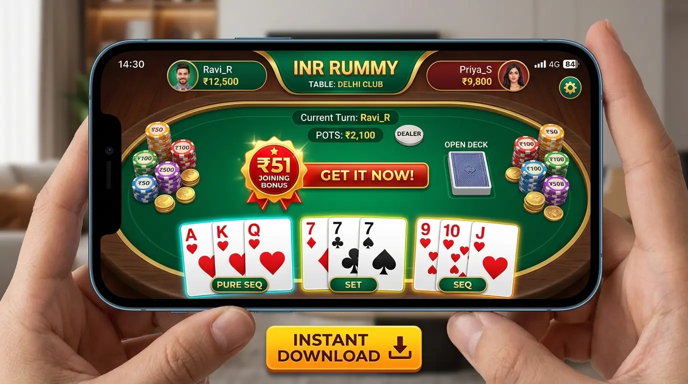 About INR Rummy Live 13 Card Tables